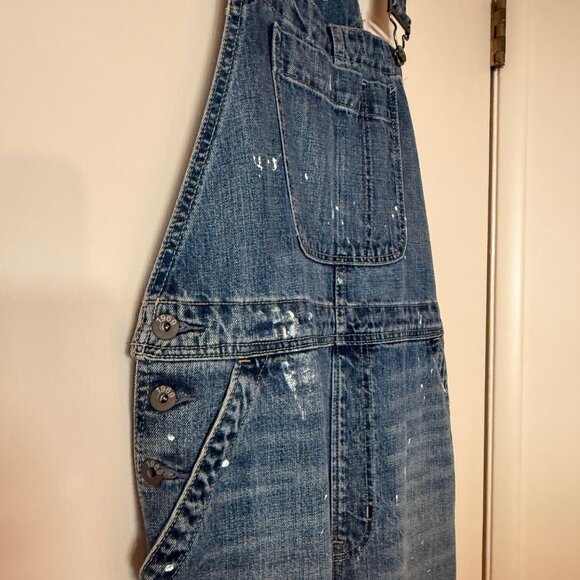 GAP 1969, Boyfriend Fit, Distressed Overalls, Size S - Picture 2 of 6
